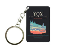 Thumbnail for Gander International Airport (YQX) design on black key chain