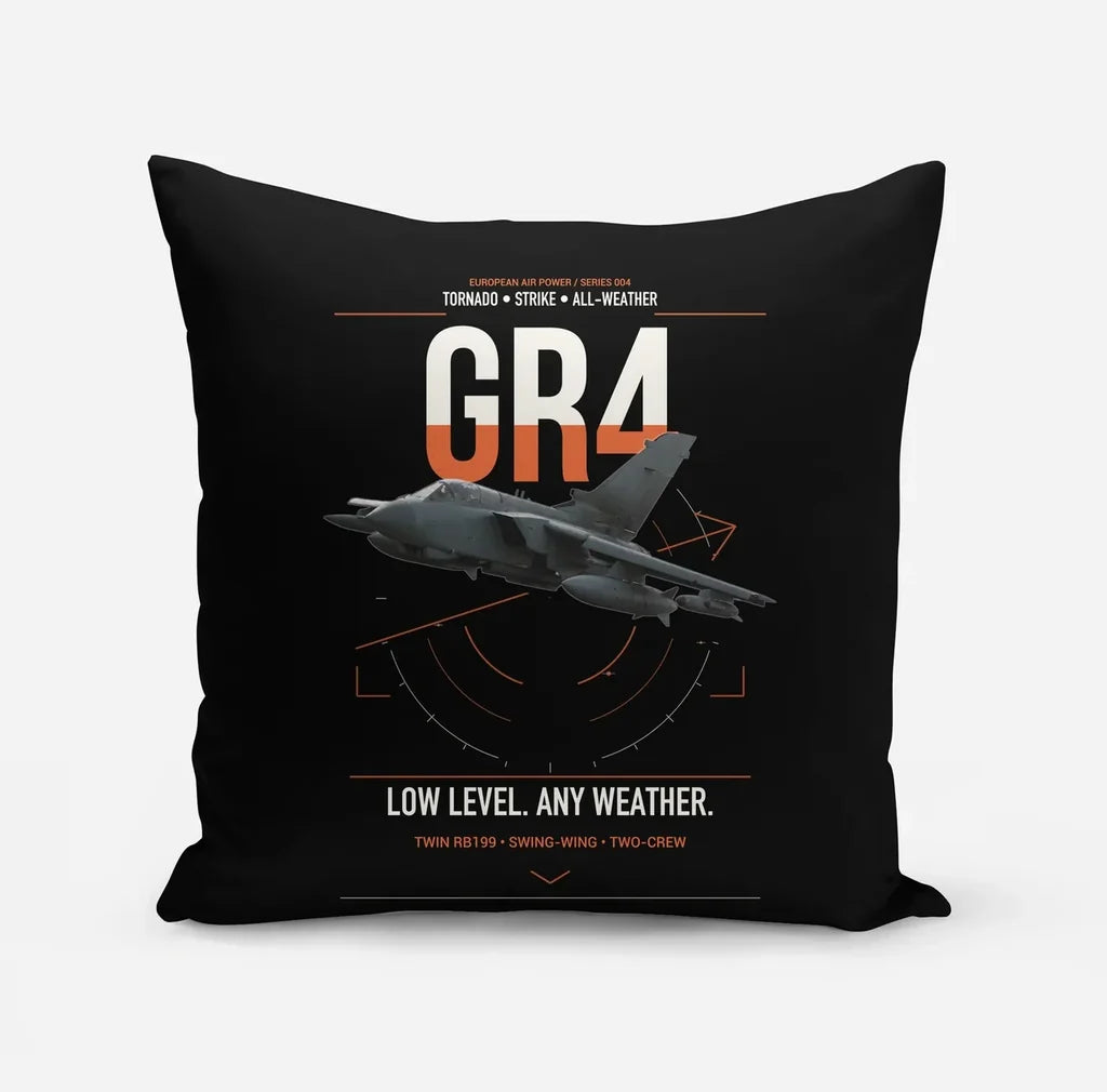 Panavia Tornado GR4 design on black pillow