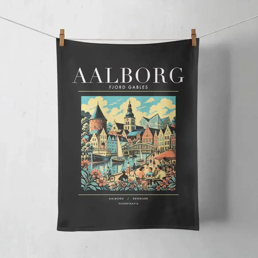 AALBORG - Poster - Towel - Black