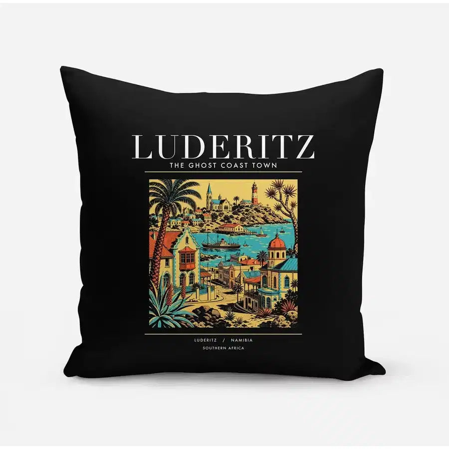LUDERITZ - Poster - Pillow - Black