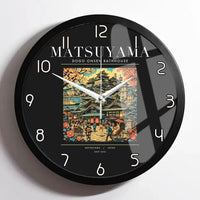 Thumbnail for MATSUYAMA - Poster - Wall Clock Framed - Black