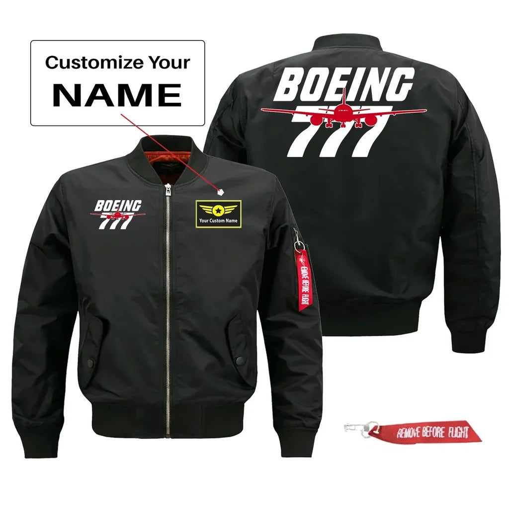 Amazing Boeing 777 Pilot Jackets (Customizable) aviation design printed on comfortable shell with classic fit designed jacket.