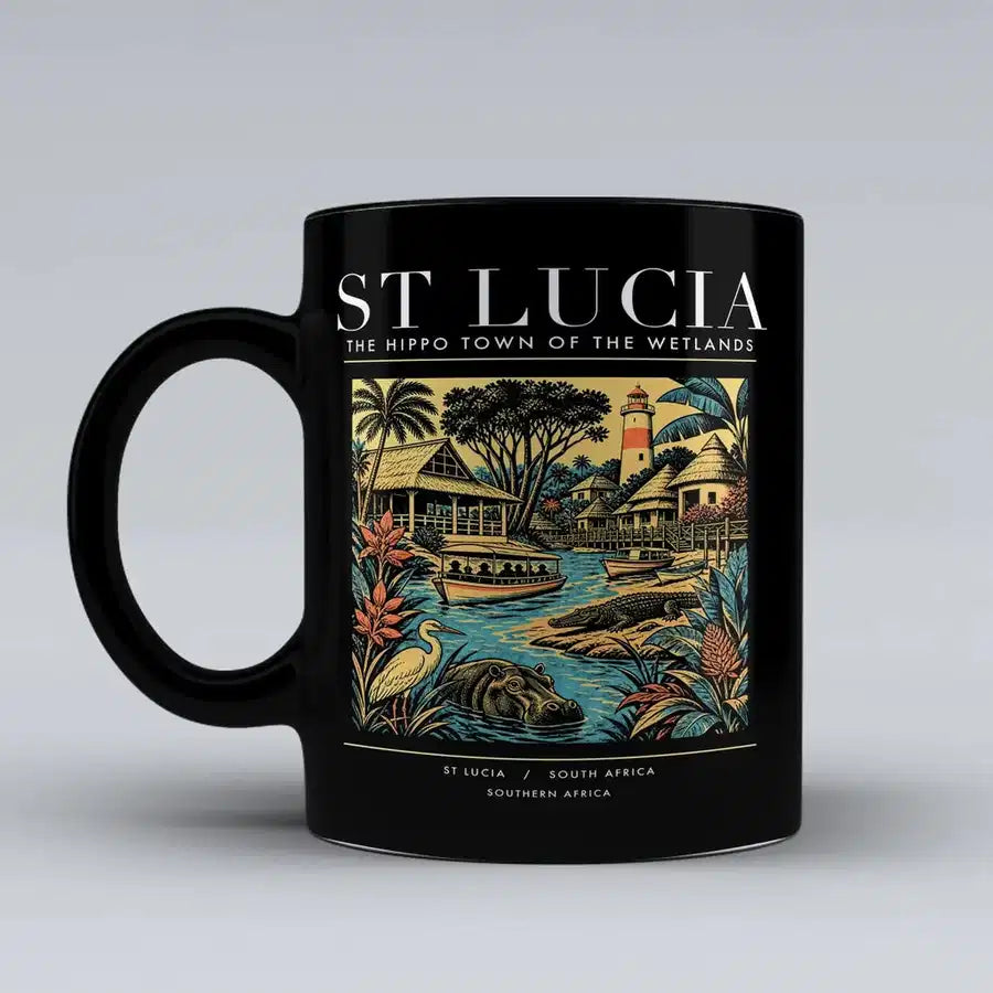 ST LUCIA - Poster - Mug - Black