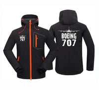 Thumbnail for Boeing 707 & Plane aviation design printed on warm polar fleece polar fleece jacket.