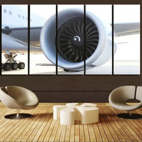Thumbnail for Close Up to Boeing 777 Engine canvas - 5 Pieces