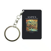 Thumbnail for ASPEN - Poster - Key Chain - Black