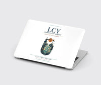 Thumbnail for London City Airport (LCY) design on white MacBook case