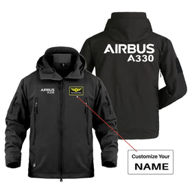 Airbus A330 & Text Military Jackets (Customizable)