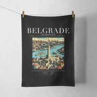 Thumbnail for BELGRADE - Poster - Towel - Black