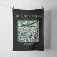 Thumbnail for VINTAGE G4234 - The Dropped Supplies - Designed Towels design on black