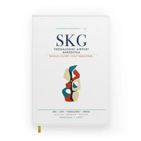 Thumbnail for Thessaloniki Airport “Makedonia” (SKG) design on white notebook