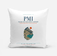 Thumbnail for Palma de Mallorca Airport (PMI) design on white pillow