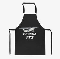 Thumbnail for The Cessna 172 aviation design on durable cotton blend kitchen apron.