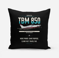 Thumbnail for Socata TBM 850 design on black pillow