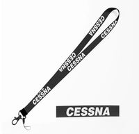 Thumbnail for Cessna & Text lanyard and ID holder in black