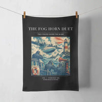 Thumbnail for VINTAGE G4437 - The Fog Horn Duet - Designed Towels design on black