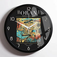 Thumbnail for ORAN - Poster - Wall Clock Framed - Black