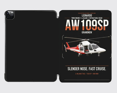 Leonardo AW109SP GrandNew design on black ipad tablet case