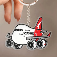 Thumbnail for Qantas Boeing 747 Design Acrylic Keychain