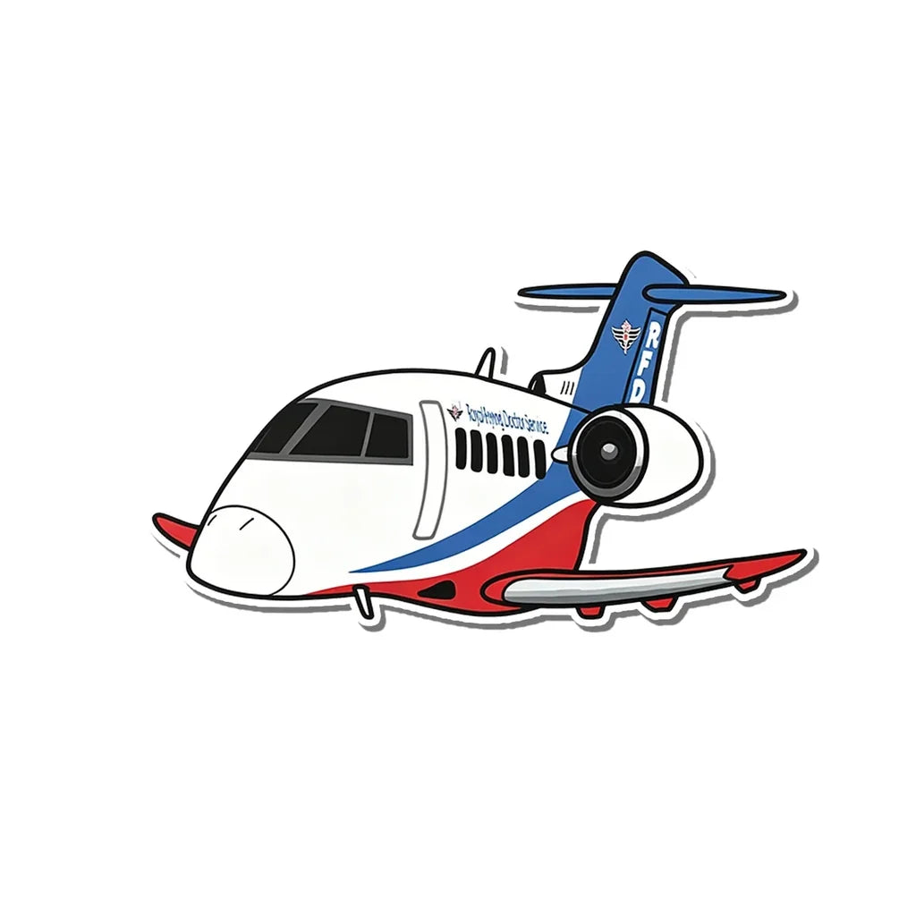 RFDS Pilatus PC-24 aviation design airplane sticker in weather-resistant vinyl.