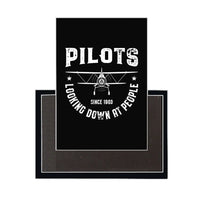 Thumbnail for Pilots Looking Down at People Since 1903 aviation design magnet in strong neodymium core.