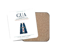 Thumbnail for Aeropuerto Internacional La Aurora (GUA) design on white 1 piece coaster