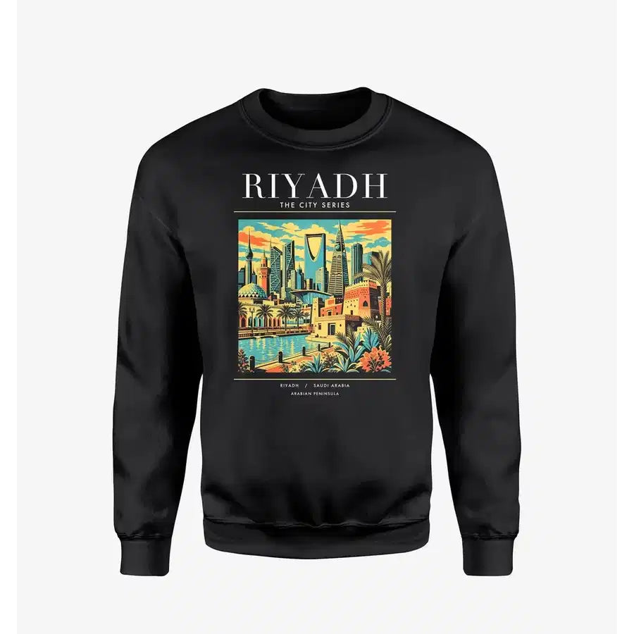 RIYADH - Poster - Sweatshirt - Black