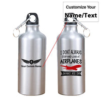 Thumbnail for I Don't Always Stop and Look at Airplanes aviation design on thermos, vacuum-insulated.