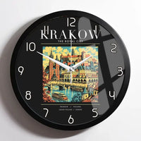 Thumbnail for KRAKOW - Poster - Wall Clock Framed - Black