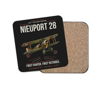 Thumbnail for Nieuport 28C.1 design on black 1 piece coaster