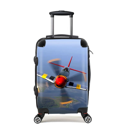 Face to Face Amazing Propeller Cabin Size aviation print luggage, durable shell.