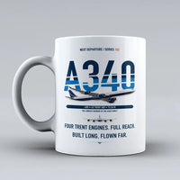 Thumbnail for A340-600 Mug design on white airbus