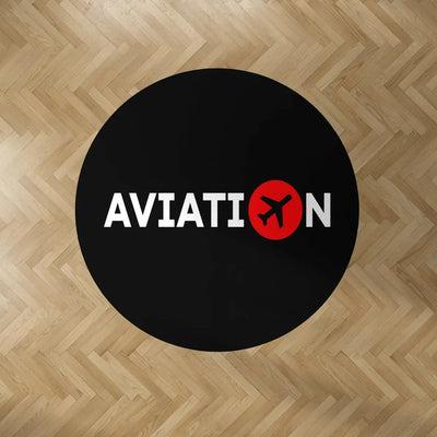 Aviation Carpet & Floor Mats (Round) aviation design on durable carpet pile with non-slip backing round carpet floor mat.