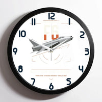 Thumbnail for English Electric Lightning F6 design on white framed wall clock