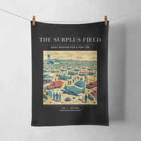 Thumbnail for VINTAGE G4539 - The Surplus Field - Designed Towels design on black