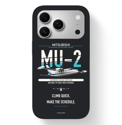 Mitsubishi MU-2B-60 Marquise Case design on black iphone case
