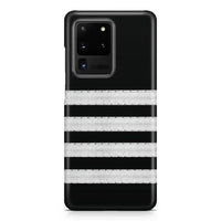 Thumbnail for Silver Pilot Epaulette Designed (Customizable) Samsung Case - 4 Lines