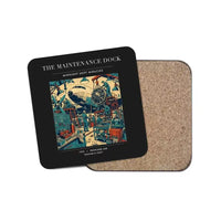Thumbnail for The Maintenance Dock - Designed Coasters design on black 1-piece