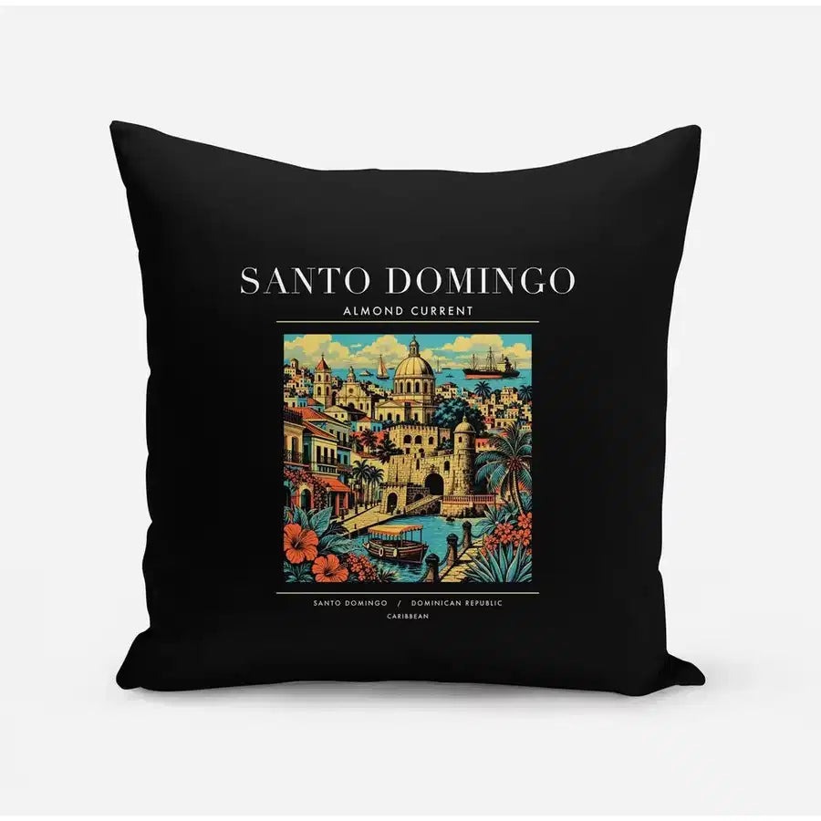 SANTO DOMINGO - Poster - Pillow - Black