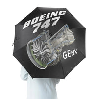 Thumbnail for Boeing 747 & GENX Engine aviation design on windproof polyester umbrella.