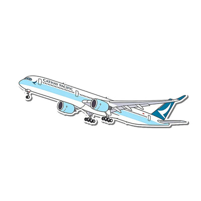 Cathay Pacific Airways Airbus A350 aviation design airplane sticker in weather-resistant vinyl.