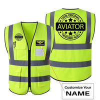 Thumbnail for 100 Original Aviator aviation design printed on high-visibility reflective fabric reflective vest.