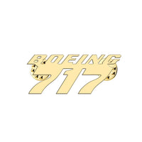 Thumbnail for Boeing 717 & Text aviation hollow pin in polished alloy.