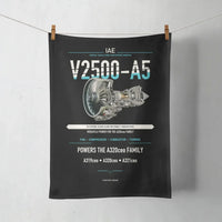 Thumbnail for V2500-A5 design on black towel
