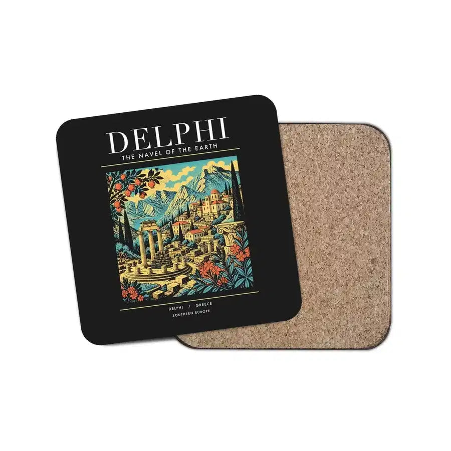 DELPHI - Poster - Coaster - Black