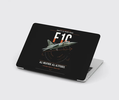 Dassault Mirage F1C design on black MacBook case