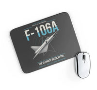 Thumbnail for F-106A Delta Dart design on black rectangle mouse pad