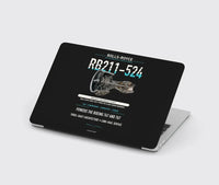 Thumbnail for RB211-524 design on black MacBook case