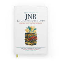 Thumbnail for Johannesburg O.R. Tambo International Airport (JNB) design on white notebook