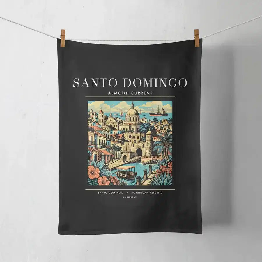 SANTO DOMINGO - Poster - Towel - Black